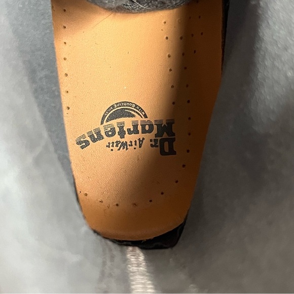 NEW Dr Martens Marble Suede Pascal 1460 Combat Lace Up Boots-Womens 5-Gray/Black - Picture 10 of 12